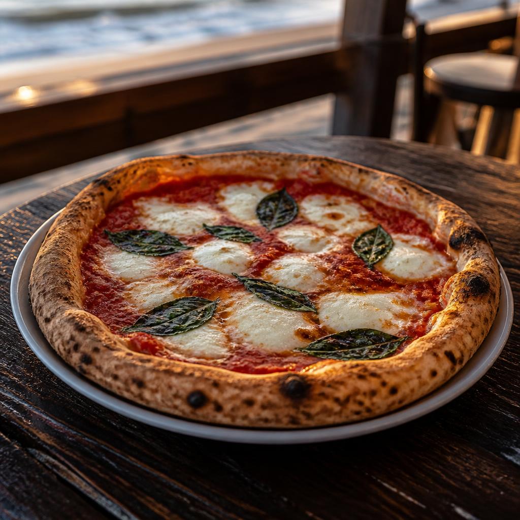 Wood-fired pizza