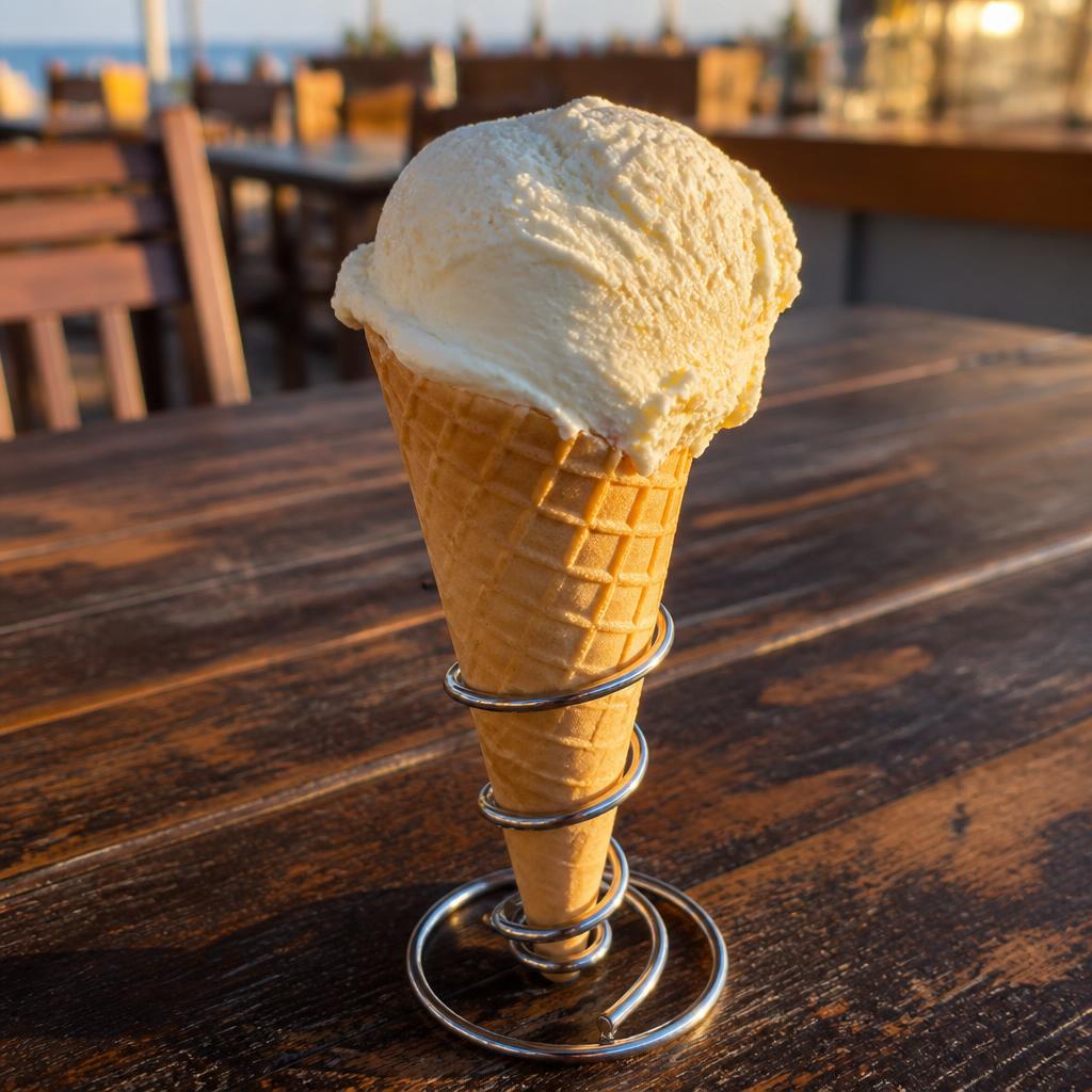 Ice cream from the kiosk